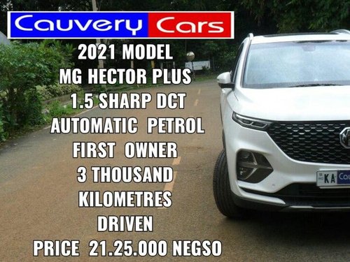 Used 2021 Hector Plus Sharp AT  for sale in Bangalore
