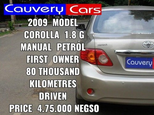 Used 2009 Corolla Altis G  for sale in Bangalore