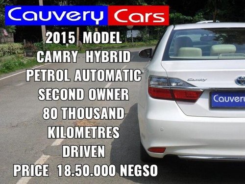 Used 2015 Camry Hybrid 2.5  for sale in Bangalore