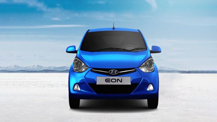 Hyundai Eon 2018 exterior front view blue colour